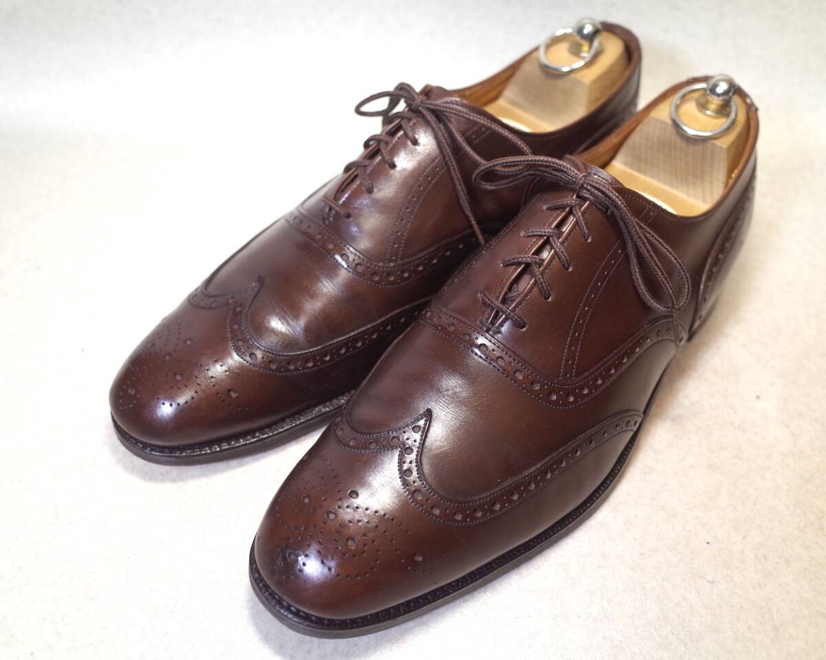 【送料無(wú)料】4625■Kilgour,French & Stanbury/キルガー/CHEANEY/チーニー/ベンチメイド■英國(guó)制ウイングチップ/ハンドクラフト/28cm■