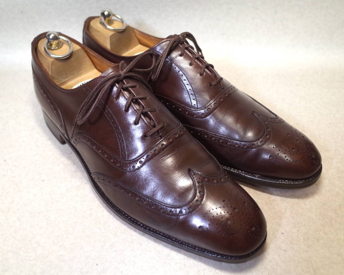 【送料無(wú)料】4625■Kilgour,French & Stanbury/キルガー/CHEANEY/チーニー/ベンチメイド■英國(guó)制ウイングチップ/ハンドクラフト/28cm■