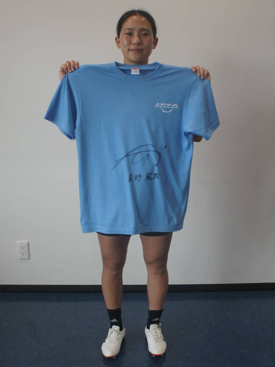 【チャリティ】長野 風花(海外)サイン入りTシャツ009