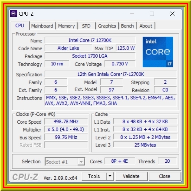 Intel Core i7 12700K 動作確認済 完動美品|Yahoo!フリマ(旧 Intel Core i7 12700K 動作確認済 完動美品|Yahoo!フリマ(旧