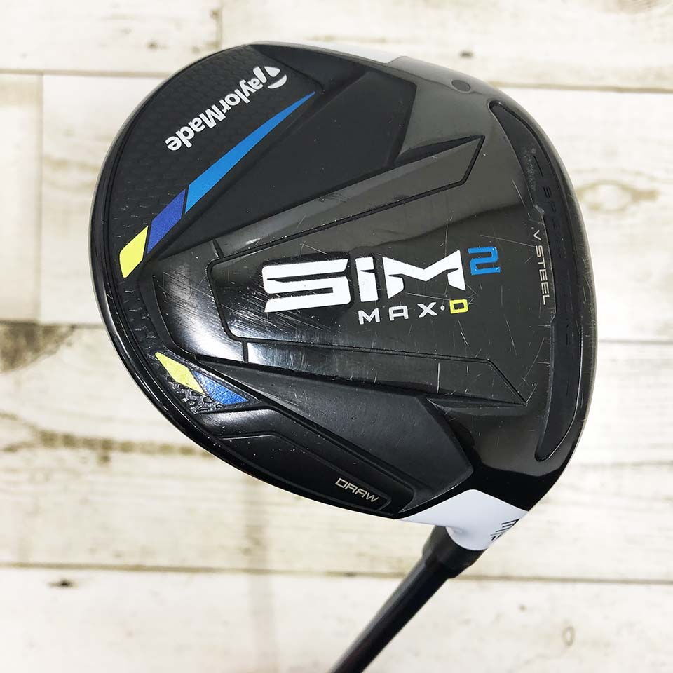 (中古)テーラーメイド SIM2 MAX-D フェアウェイウッド 3W 16° Sフレックス ヘッドカバーあり TENSEI BLUE TM50 右利き用 Cランク