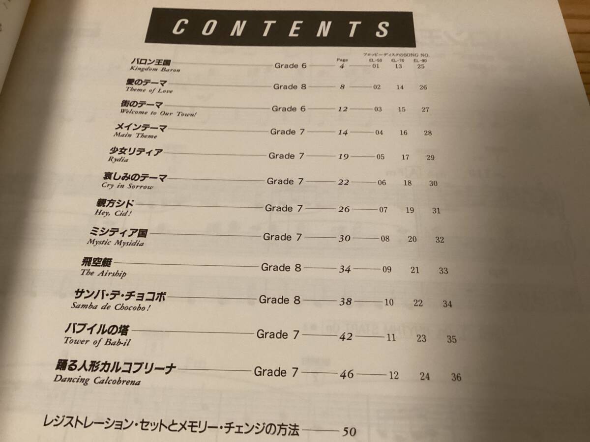 楽譜/未開封FD付き/ファイナルファンタジーⅣ/エレクトーン/EL 楽譜/未開封FD付き/ファイナルファンタジーⅣ/エレクトーン/EL