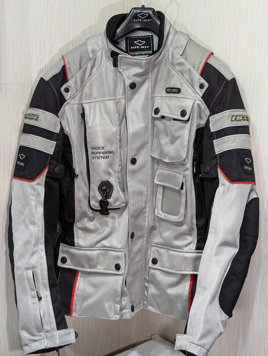 中古美品◆XLサイズ◆hit-air Motorrad-2 Mesh エアバッグメッシュジャケット無限電光 ヒットエア エアバッグシステム搭載