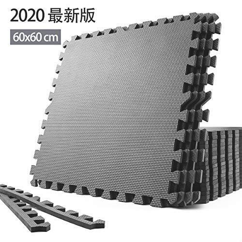 最終値下げ エクササイズマット ジョイントマット トレーニング SOLPEX ● 防音 24枚 60cm×60cm×1.2cm 大判ジムマット ホームジム 衝撃吸収マット マット