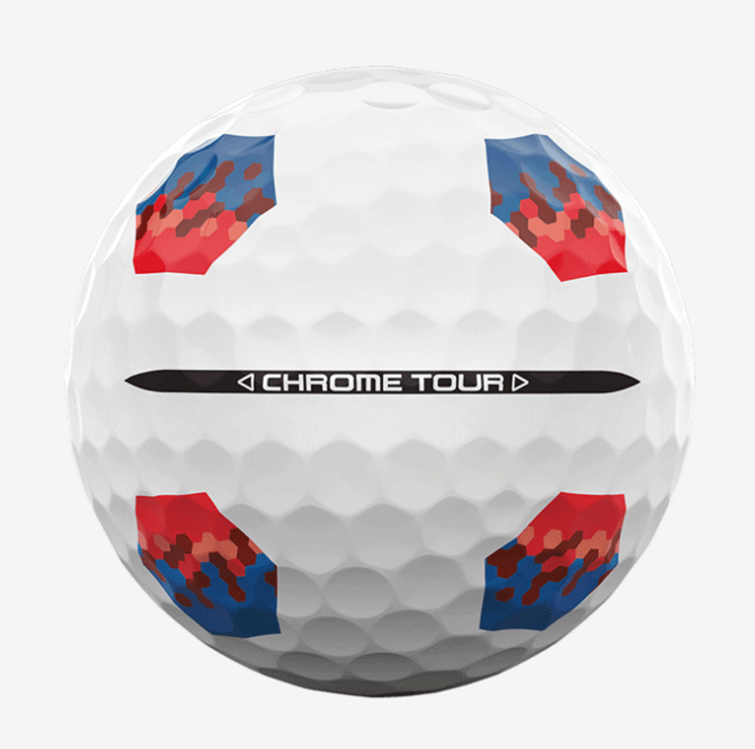 新品■2024.10■キャロウェイ■CHROME TOUR TRUTRACK■５ダース■ハイコントラストにドットも加わり 回転がさらに はっきり くっきり■