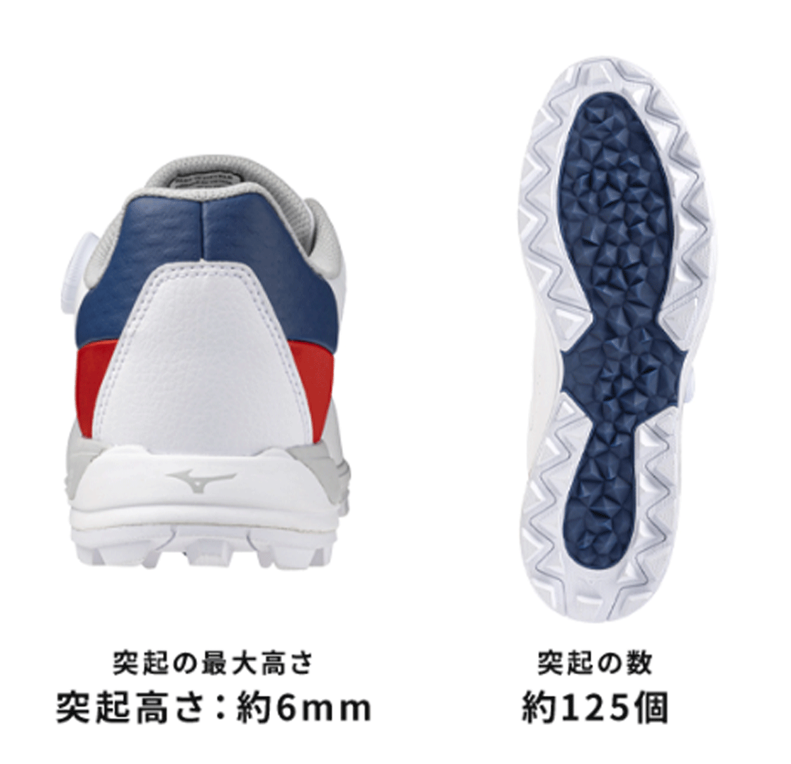  new goods #2024.3# Mizuno # wave hazard aqua boa - spike less #51GM2470# white | red #29.0CM#ue-b hazard. grip power 