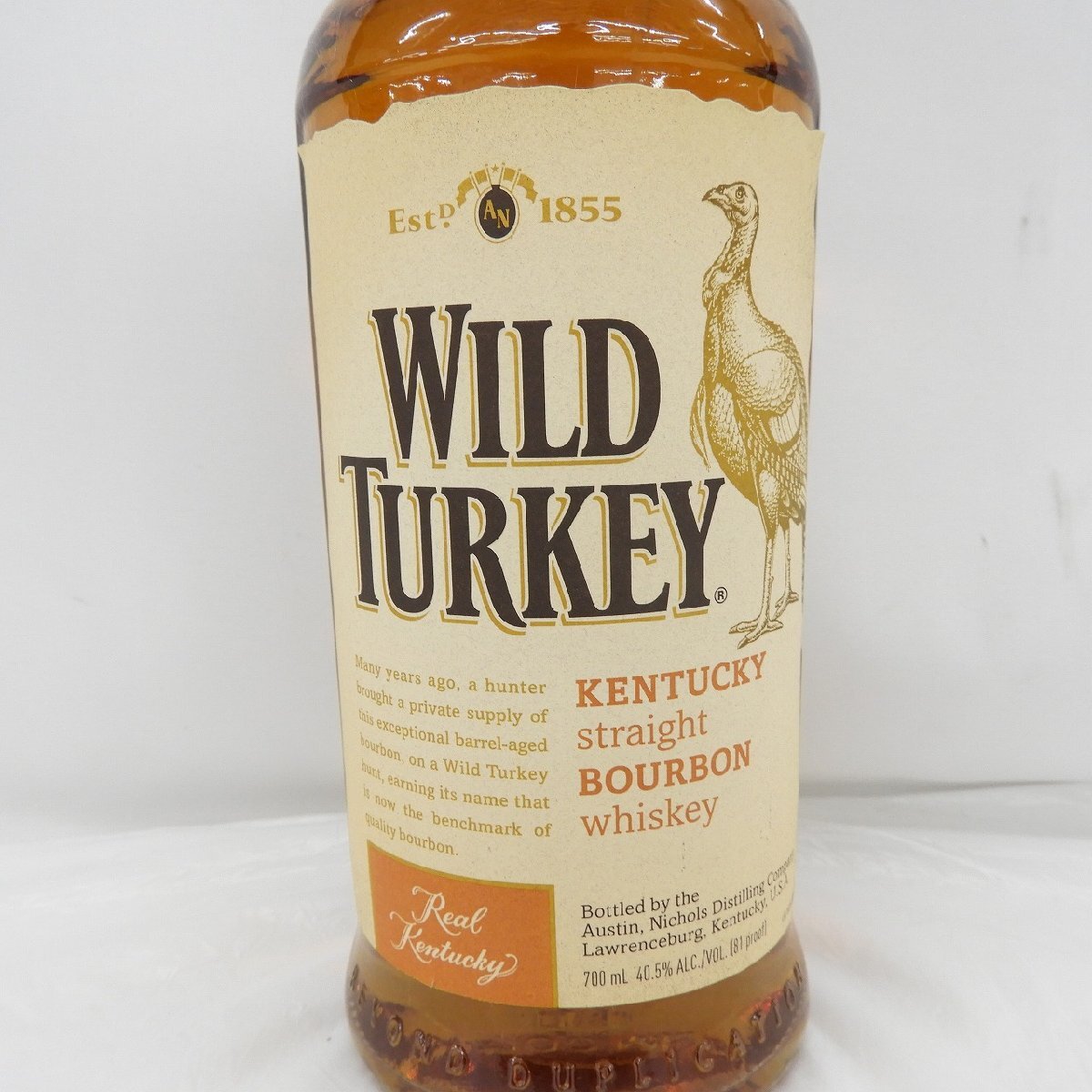 1円～【未開栓】WILD TURKEY ワイルドターキー 81プルーフ ウイスキー 700ml 40.5% 11674016 1006