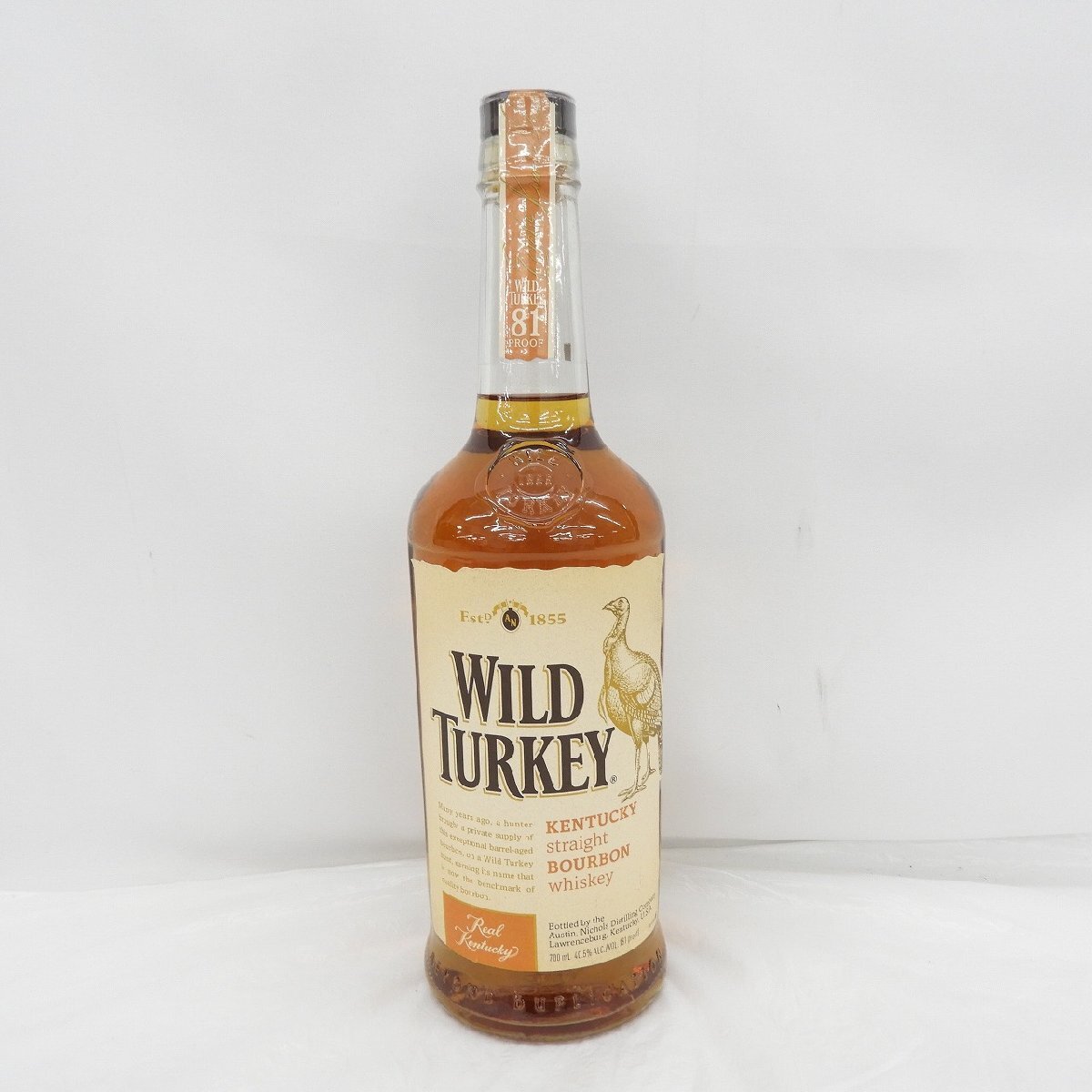 1円～【未開栓】WILD TURKEY ワイルドターキー 81プルーフ ウイスキー 700ml 40.5% 11674016 1006
