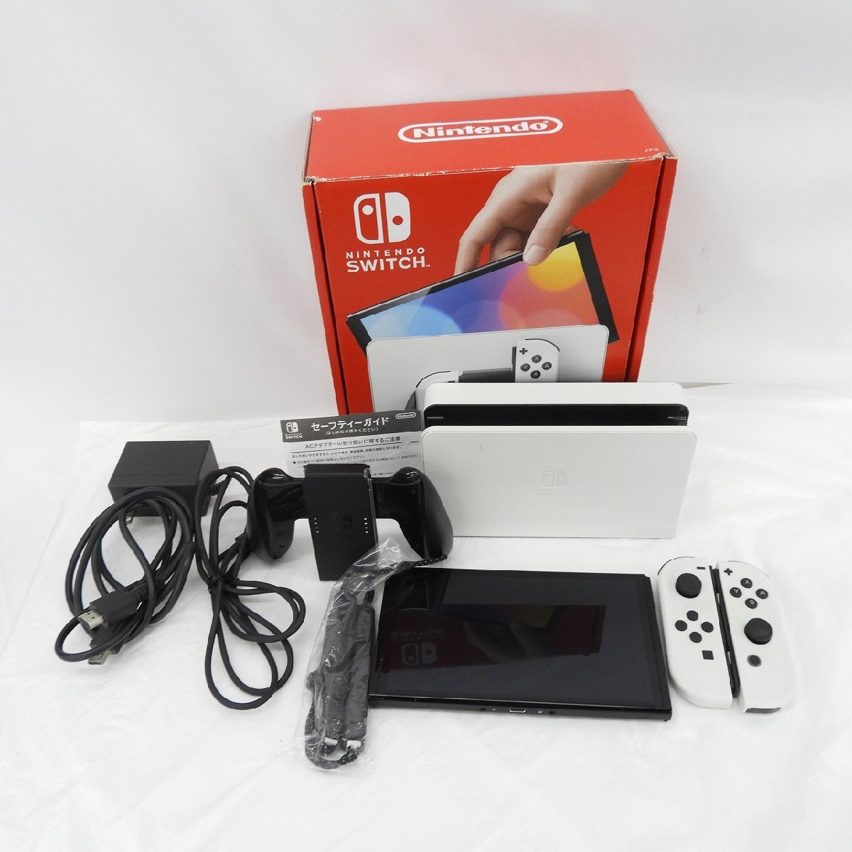 【中古品】任天堂 NINTENDO SWITCH ニンテンドースイッチ 有機ELモデル HEG-S-KAAAA(JPN) ホワイト 11683322 1007