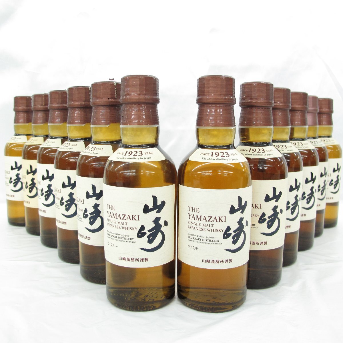 1円～【未開栓】サントリー 山崎 NV シングルモルト ベビーボトル 12本セット まとめ売り ウイスキー 180ml 43％ ※同梱不可 11671554 1009