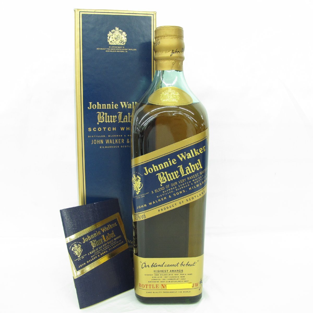 【未開栓】Johnnie Walker ジョニーウォーカー ブルーラベル ウイスキー 750ml 43% 箱/冊子付 11689097 1012
