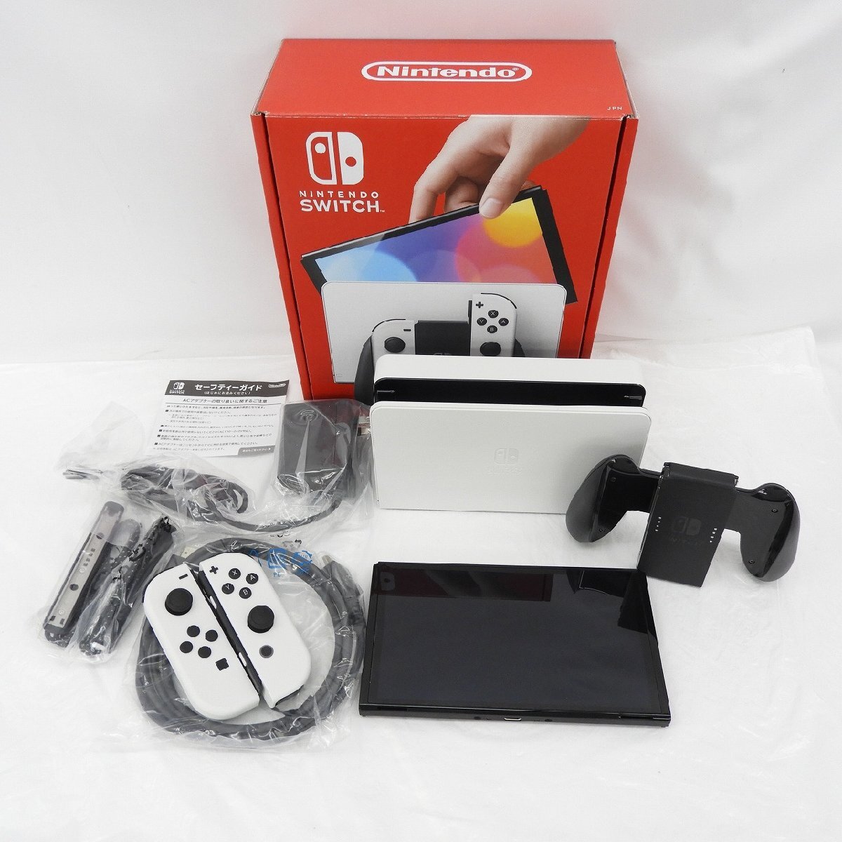 1円～【美品】任天堂 NINTENDO SWITCH ニンテンドースイッチ 有機ELモデル HEG-S-KAAAA(JPN) ホワイト 11683701 1012