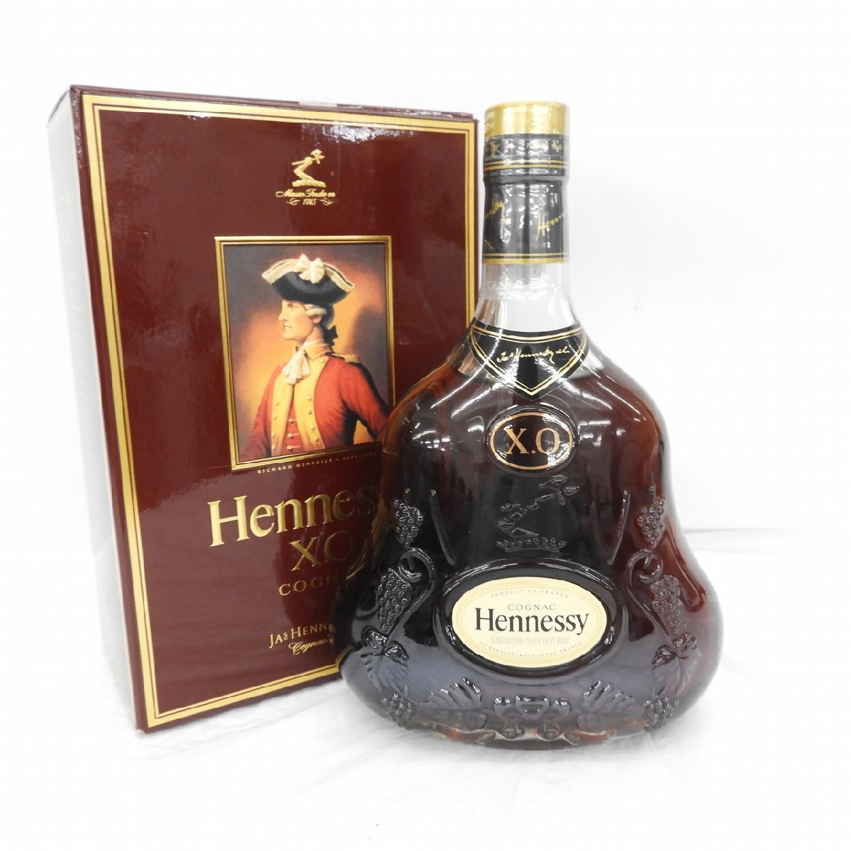【未開栓】Hennessy ヘネシー XO 金キャップ クリアボトル ブランデー 700ml 40% 箱付 11691788 1014