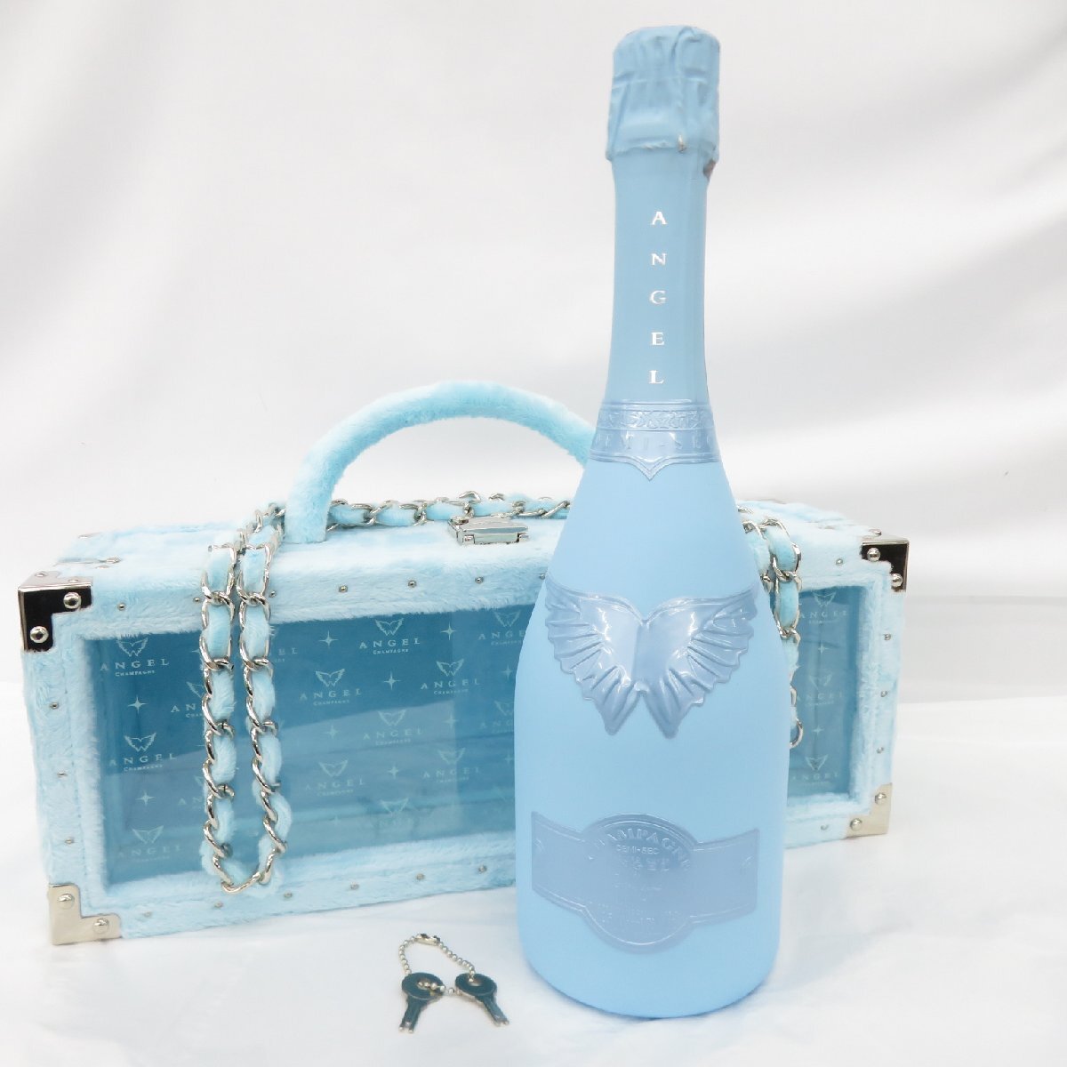 【未開栓】ANGEL エンジェル ドゥミセック ブルー ファータイプ シャンパン 750ml 12.5% ケース付 11689018 1018