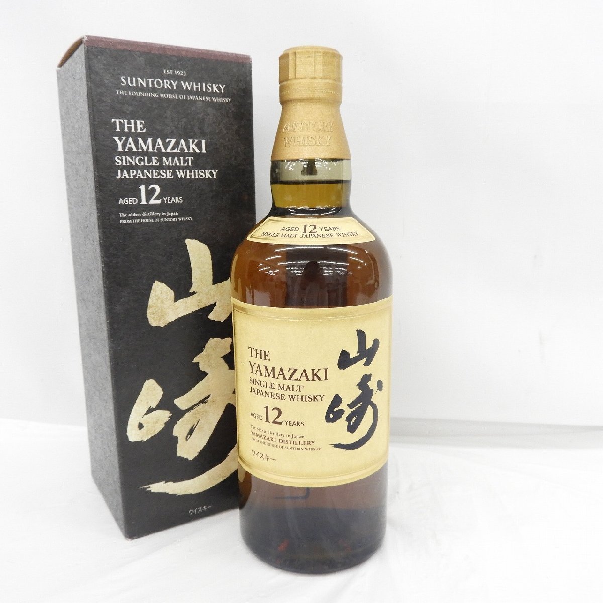 1円～【未開栓】SUNTORY サントリー 山崎 12年 シングルモルト 