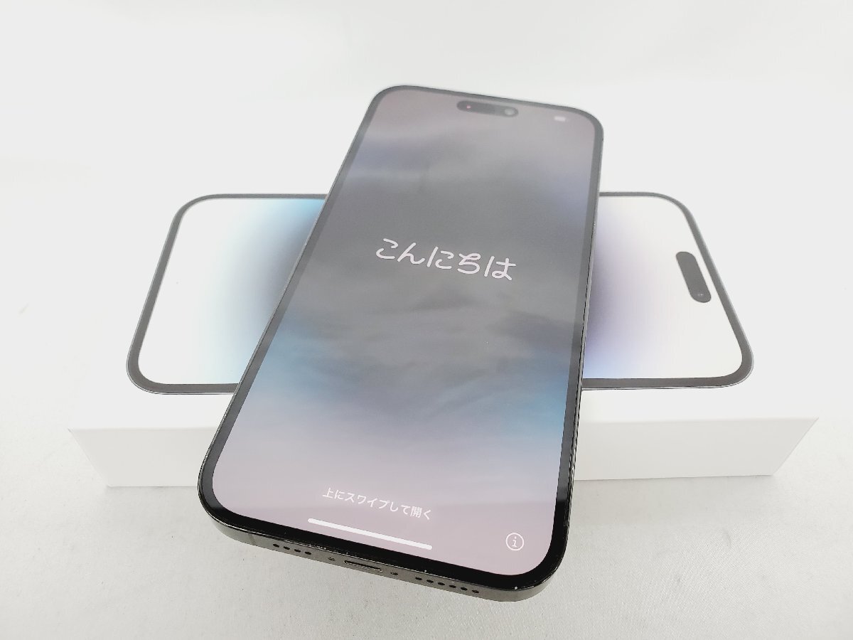 【中古品】国内版 SIMフリー スマートフォン Apple iPhone 14Pro Max 512GB MQ9F3J/A スペースブラック 11681000 1005