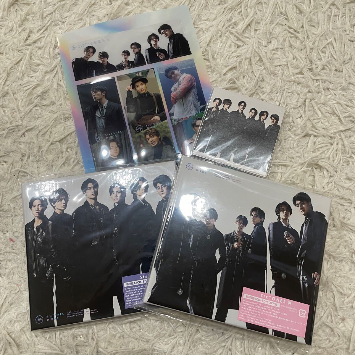 新品未開封】SixTONES ストーンズ アルバム 声 初回限定盤A +B 新品未開封】SixTONES ストーンズ アルバム 声 初回限定盤A +B