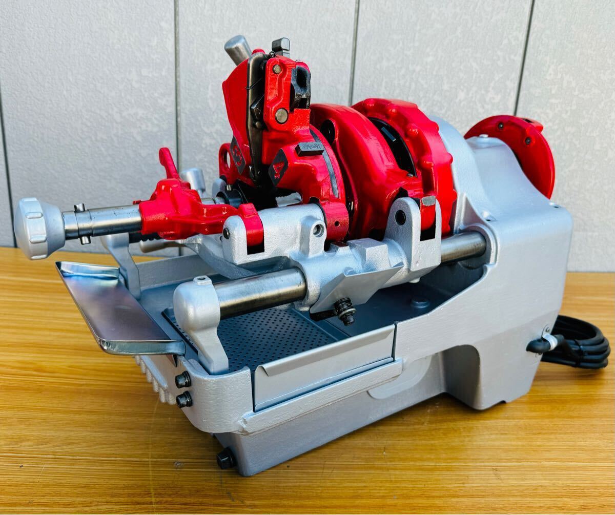 Rex ねじ切り機 N50AⅢ ダイヘッド2台付きレッキス パイプマシン Rex ねじ切り機 N50AⅢ ダイヘッド2台付きレッキス パイプマシン