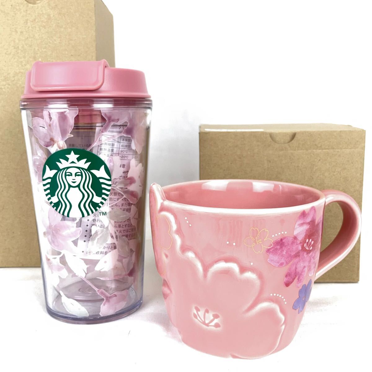 STARBUCKS タンブラー マグカップ SAKURA 2点セット 2024 スタバ STARBUCKS タンブラー マグカップ SAKURA 2点セット 2024 スタバ