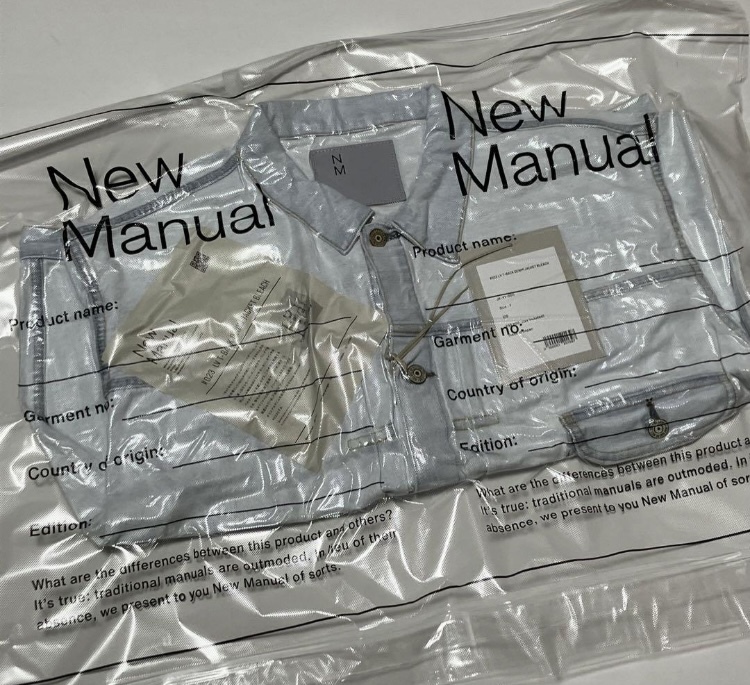 New Manual #023 LV T-BACK DENIM JACKET BLEACH ニューマュアル New Manual #023 LV T-BACK DENIM JACKET BLEACH ニューマュアル