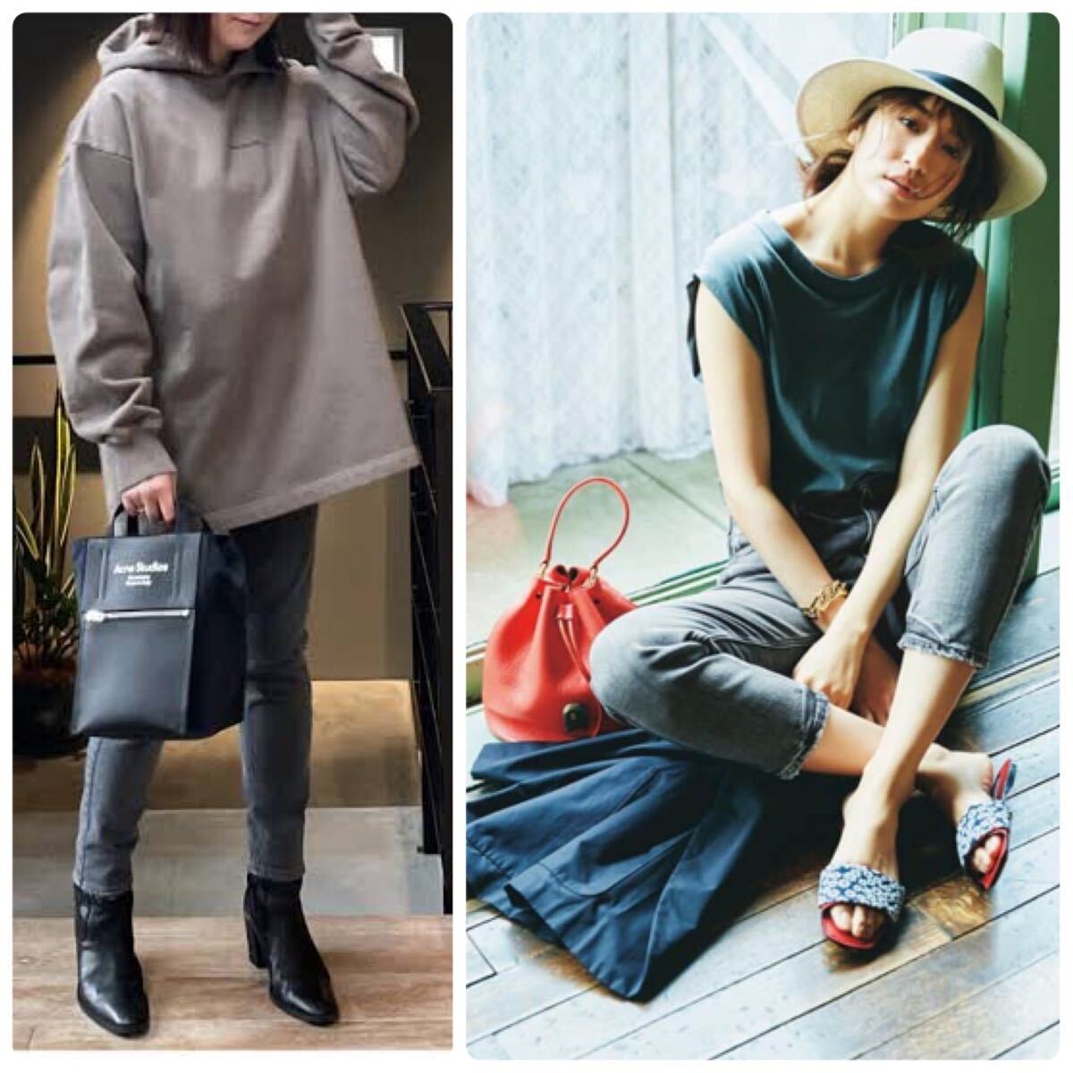 CLASSY掲載 アッパーハイツ The Lady デニムCARBON 新品 25 CLASSY掲載 アッパーハイツ The Lady デニムCARBON 新品 25