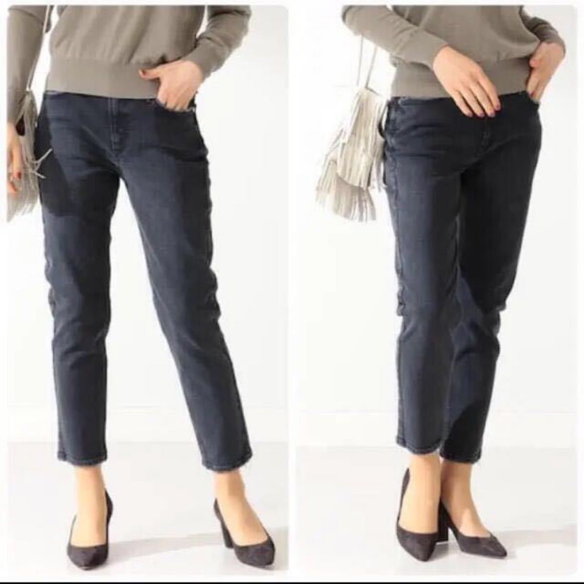 CLASSY掲載 アッパーハイツ The Lady デニムCARBON 新品 25 CLASSY掲載 アッパーハイツ The Lady デニムCARBON 新品 25