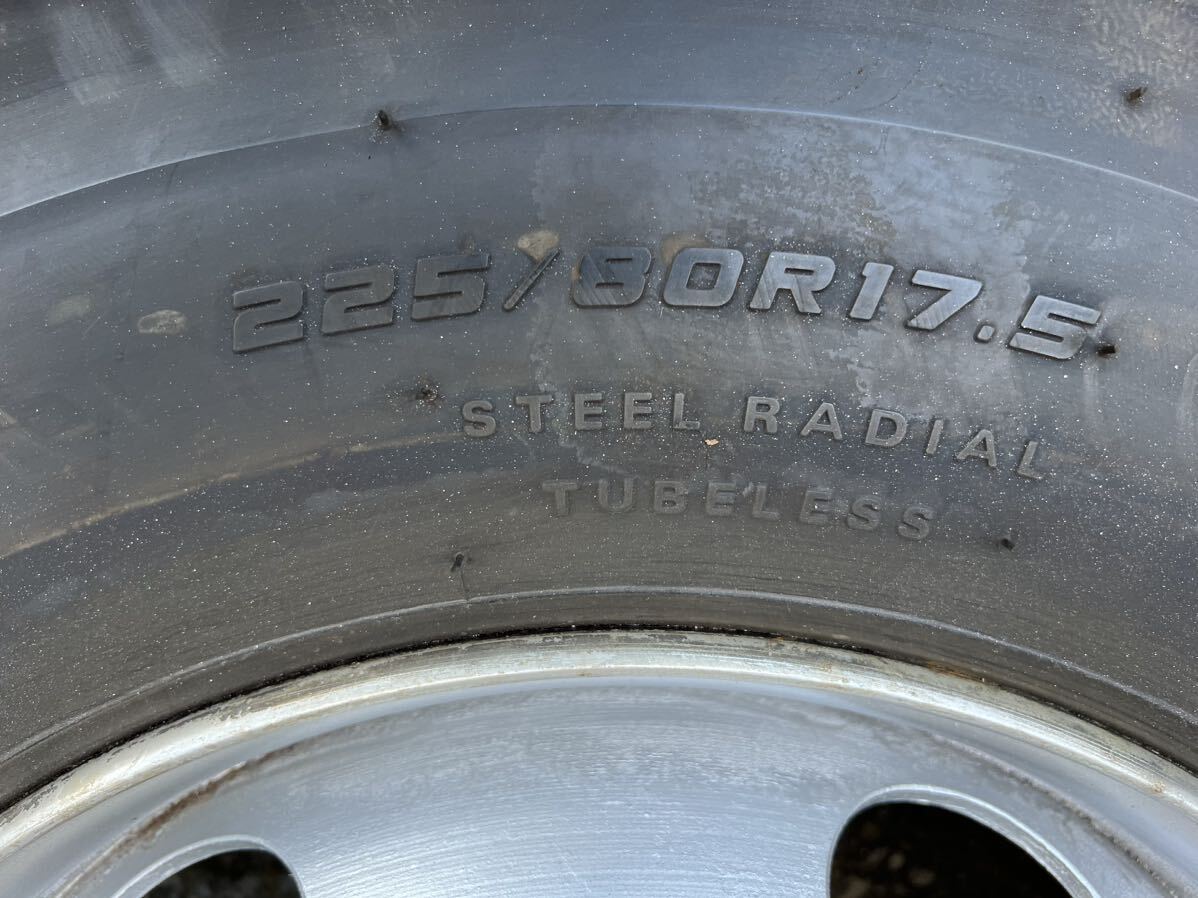  зимний Dunlop SP081 2022 год производства 225/80R17.5 17.5×6.00 135-9 -12 повторный покраска 6шт.@ цена 