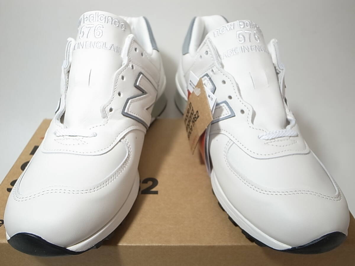 NEW BALANCE UK製 M576WWL 26 5cm US8 5新品オールレザー白 NEW BALANCE UK製 M576WWL 26 5cm US8 5新品オールレザー白
