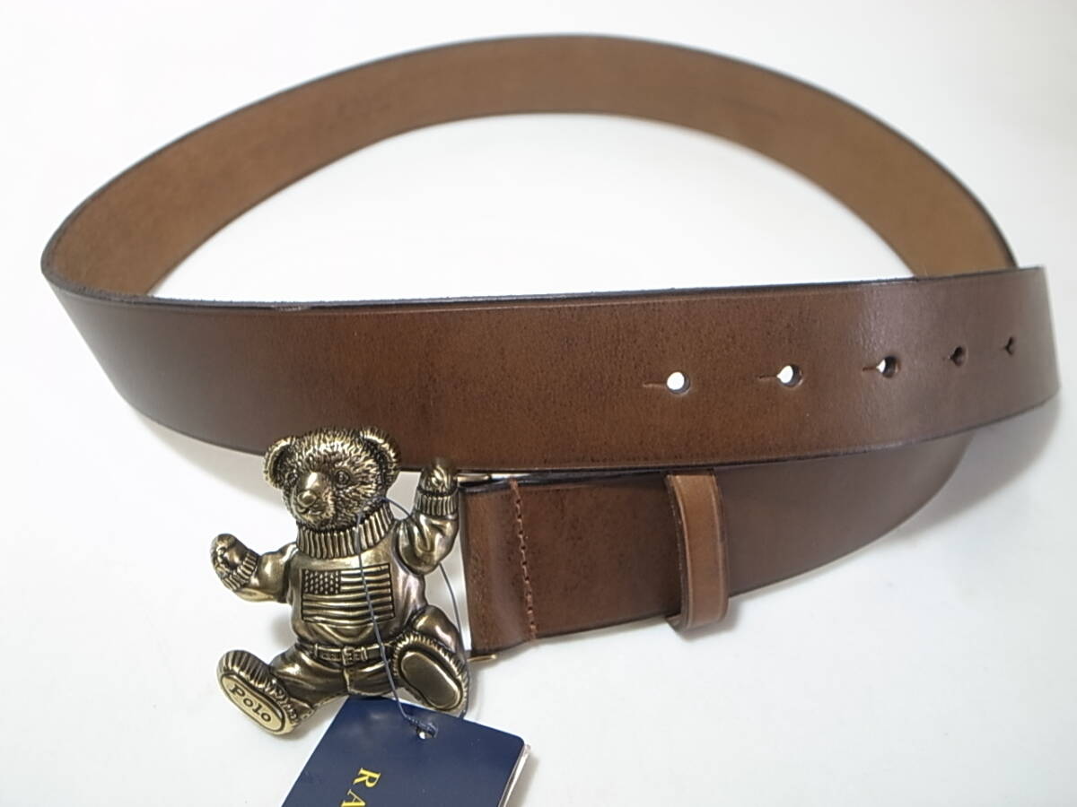 POLO RALPH LAUREN POLO BEAR LEATHER BELTポロベアー バックル POLO RALPH LAUREN POLO BEAR LEATHER BELTポロベアー バックル