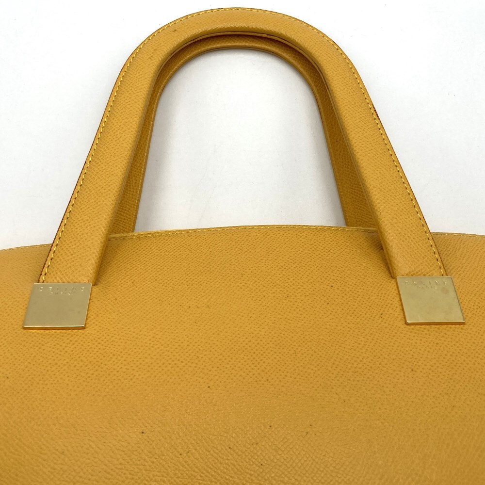 10％OFF!!!セール【6/11まで】CELINE セリーヌ MC97 2 ハンドバッグ 2WAY ショルダーバッグ イエロー 黃色 レザー