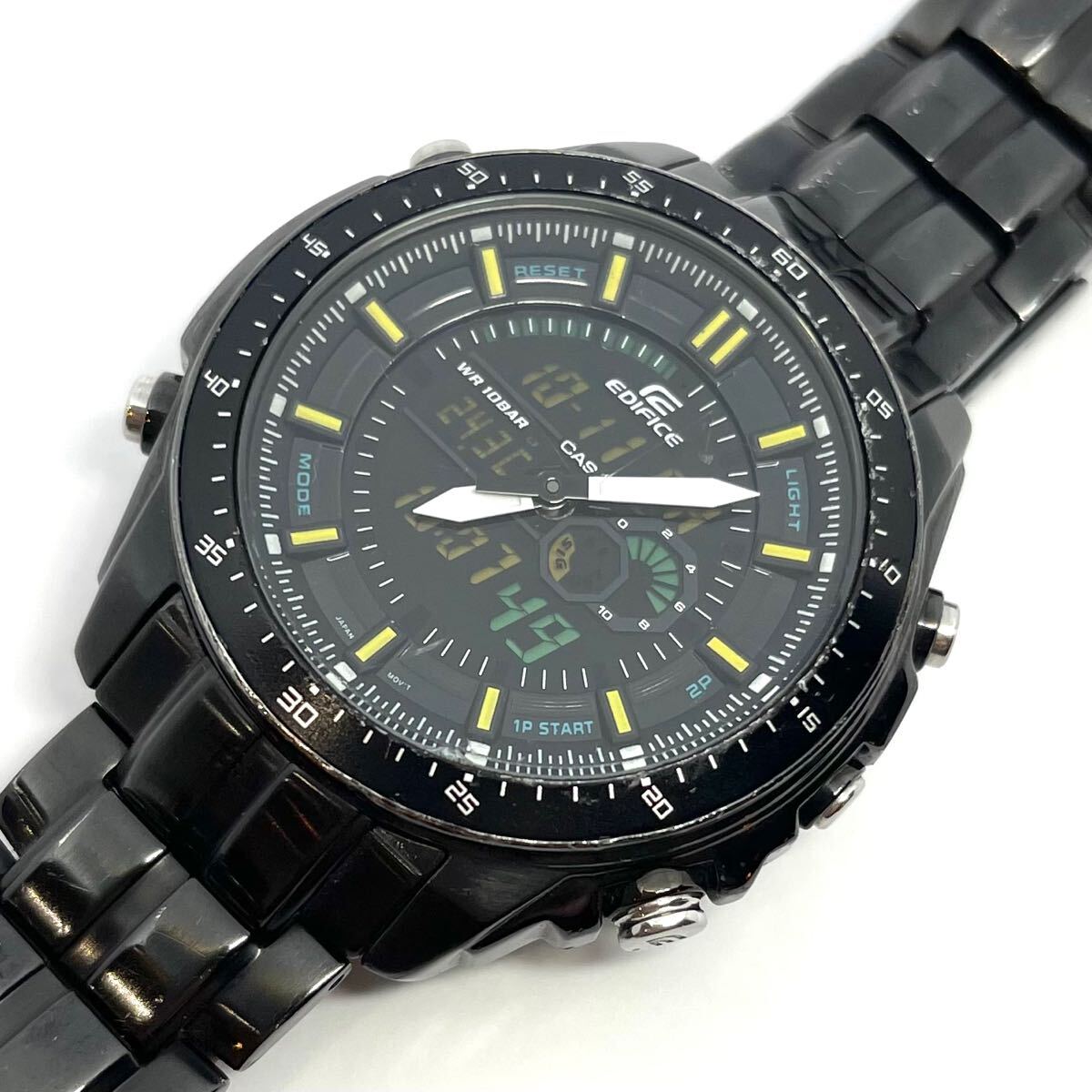 1円〜　カシオ　エディフィス　メンズ　クォーツ　EFA-132BKJ ユーズド品