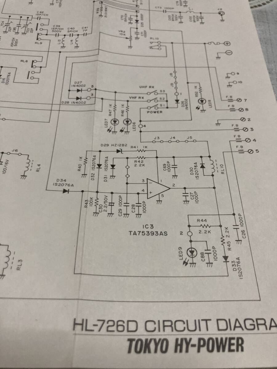 入荷です】東京ハイパワー HL-726D (無線とパソコンのモリ 大阪 入荷です】東京ハイパワー HL-726D (無線とパソコンのモリ 大阪