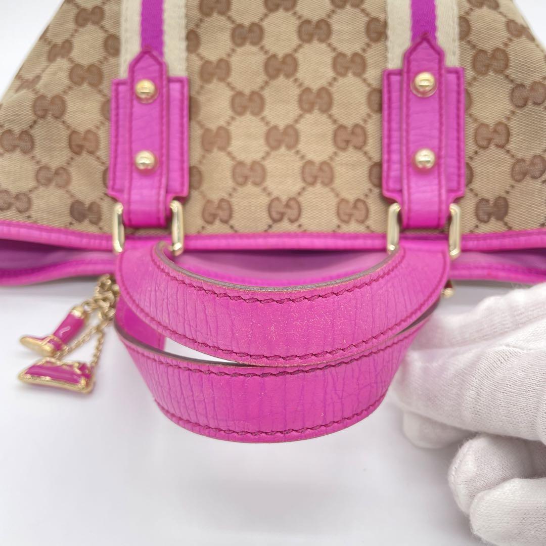 GUCCI メッセンジャーバッグ キャンバス ピンク Gucci グッチ ハンドバッグ GGキャンバス ピンク 139261|Yahoo
