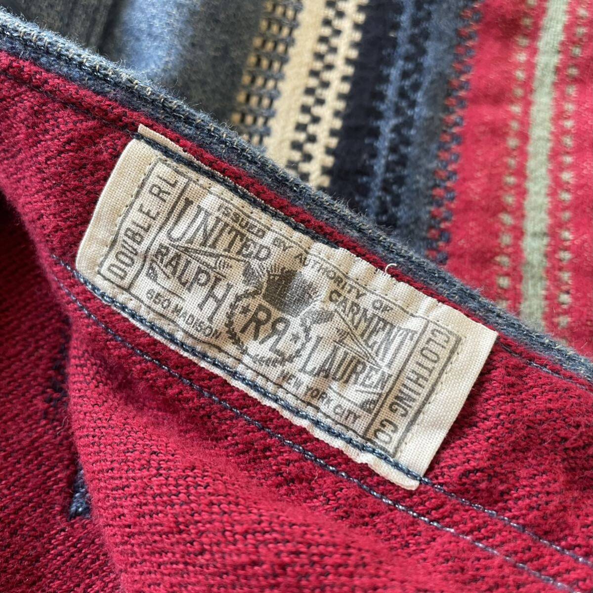 名作】RRL “Indigo Jacquard Over Shirt” L インディゴ 名作】RRL “Indigo Jacquard Over Shirt” L インディゴ