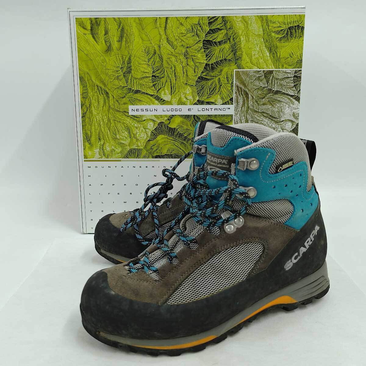 格安SALEスタート! EUサイズ39 登山靴 トレッキングシューズ GTX CRISTALLO クリスタロ 【中古】スカルパ (24.9cm) SCARPA レディース 60011-202 24.5cm