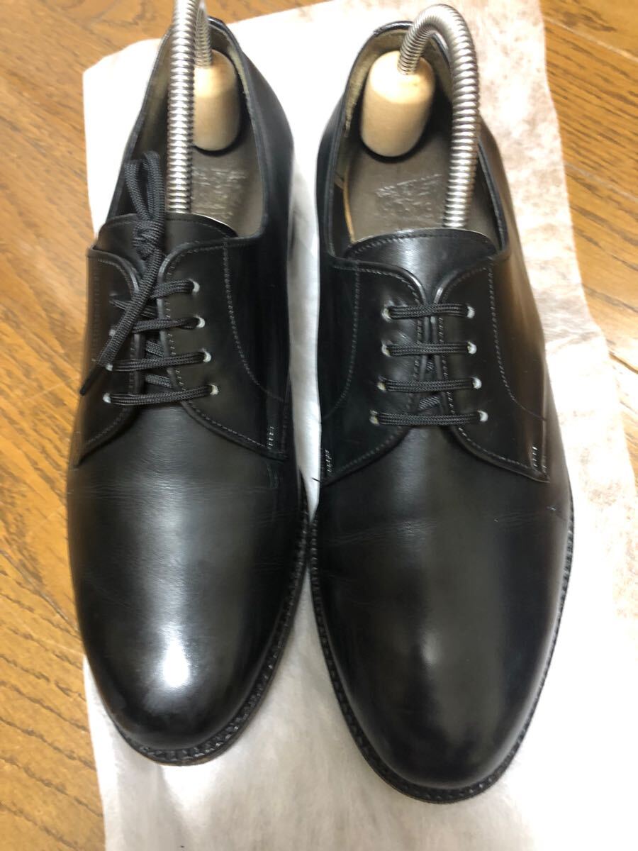 極美品　Pratic フランス軍 レザーシューズ 黒 ブラック 38 Pratic プレーントゥ