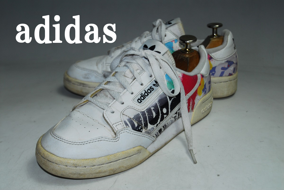 ATX455/最終価格！他のサイトで出品中！早い者勝ち！アディダス/adidas/コンチネンタル80/白/23.5㎝/US5/ロー/注目の１足！/圧巻の存在感！