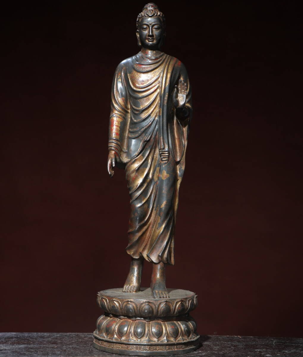 蔵友旧蔵出 銅製 景泰藍 琺瑯彩 塗金 長壽仏 密宗密教 供養品 蔵友旧蔵出 銅製 景泰藍 琺瑯彩 塗金 長壽仏 密宗密教 供養品