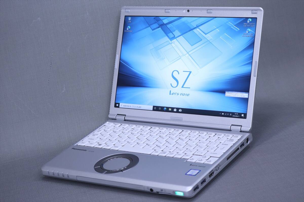 【1円～】良品！Corei7 メモリ16G SSD512G搭載！快速コンパクトPC！Let's note CF-SZ6 i7-7600U 16G 512G 12.1WUXGA Win10リカバリ LTE