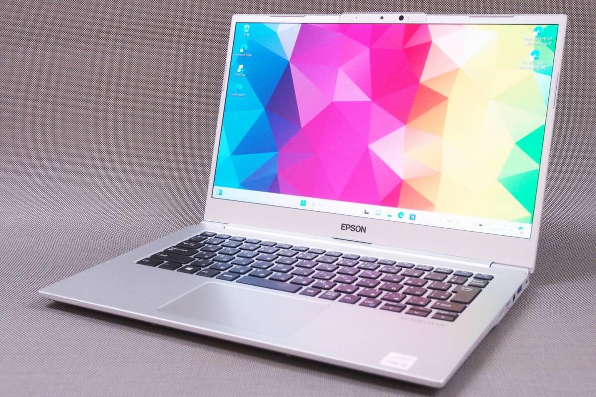 1円～ 美品キーボード Windows11 超軽量薄型 EPSON Endeavor NA710E i5-10210U RAM8GB SSD256GB 14インチFHD Wi-Fi6 顔認証