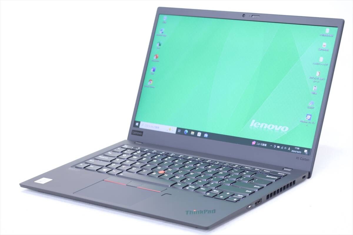 即配 良品 i7 Office2019 16GBメモリ 2021年製 10世代 バッテリー良好 Lenovo ThinkPad X1 Carbon Gen8 i7-10510U 16G 256G 14FHD