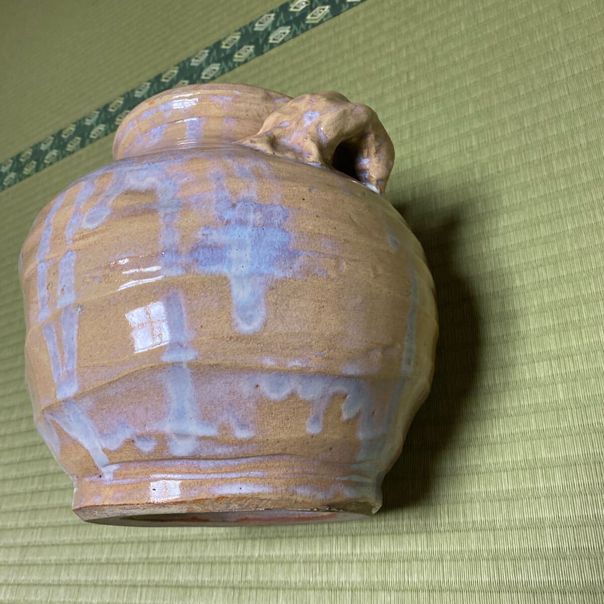 花瓶 花器 花入 花生 壺 壷 茶道具 陶磁器 骨董品 詳細不明 80サイズ発送_画像6