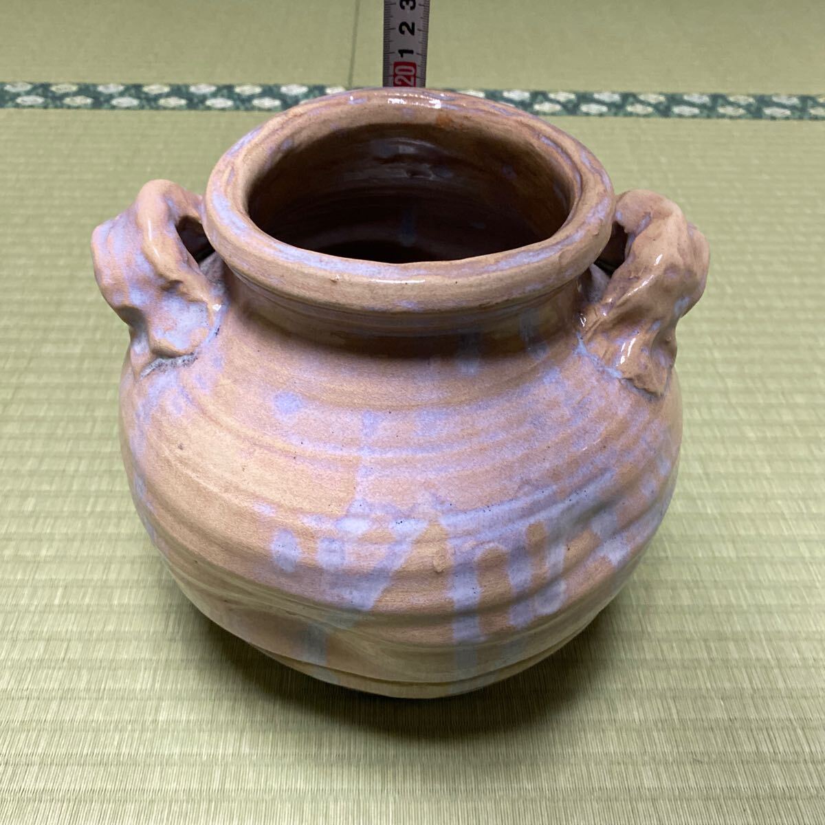 花瓶 花器 花入 花生 壺 壷 茶道具 陶磁器 骨董品 詳細不明 80サイズ発送_画像9