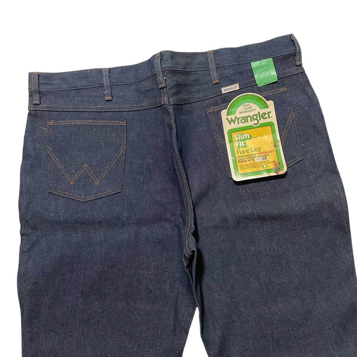 80s デットストック ラングラー WRANGLER 925DEM W42 スリムフレア メンズ ジーパン デニム USA製 デニムパンツ 