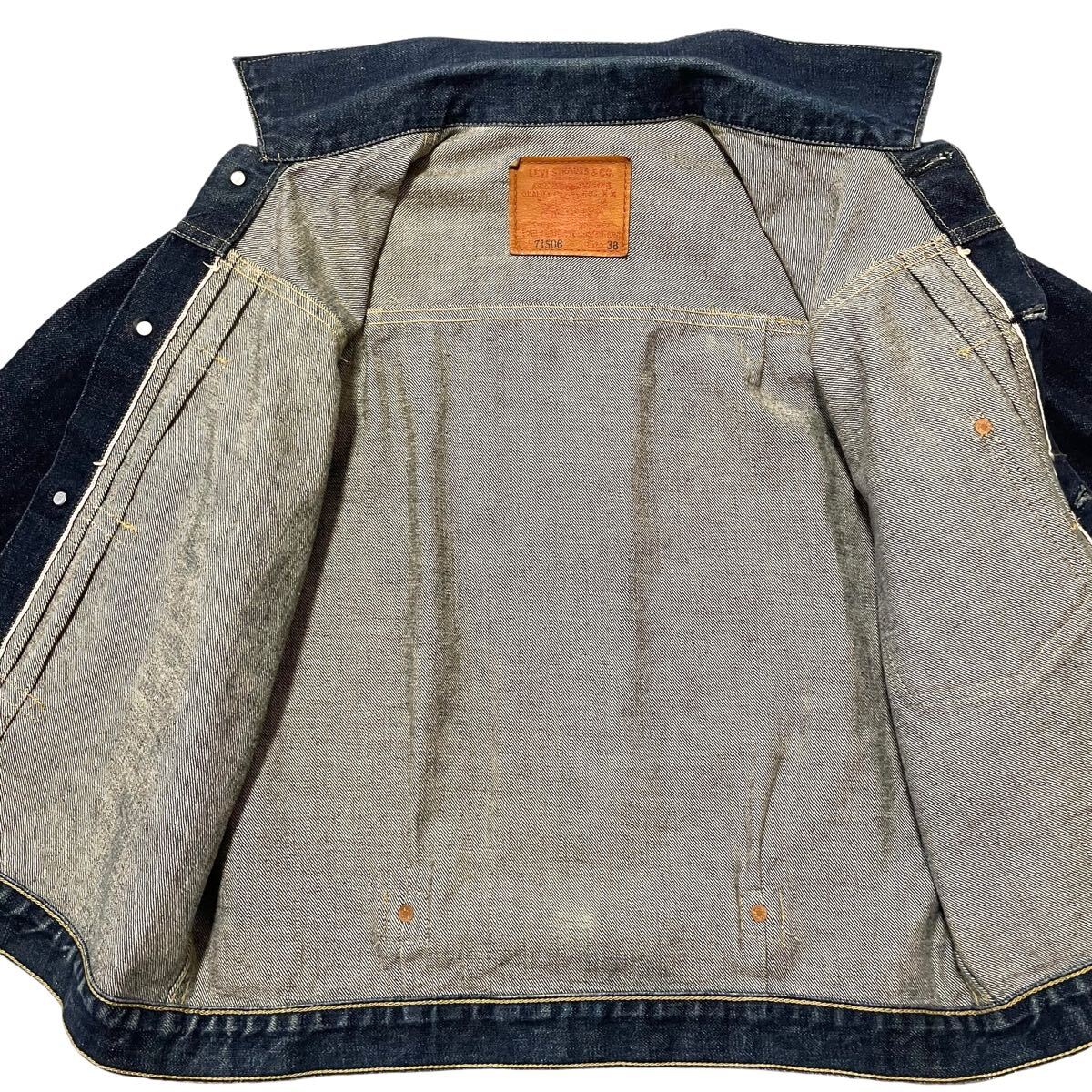 漢の1着 色落ち 濃紺 ビンテージ 90年代 日本製 71506 Levi