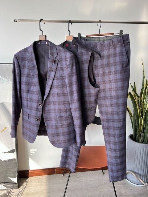 TX 3 point se- purple. ( absolute size 52 XL times ) new goods high class new work spring summer limitation beautiful goods Italian style Europe and America series no- tuck popular standard commuting business pants suit 