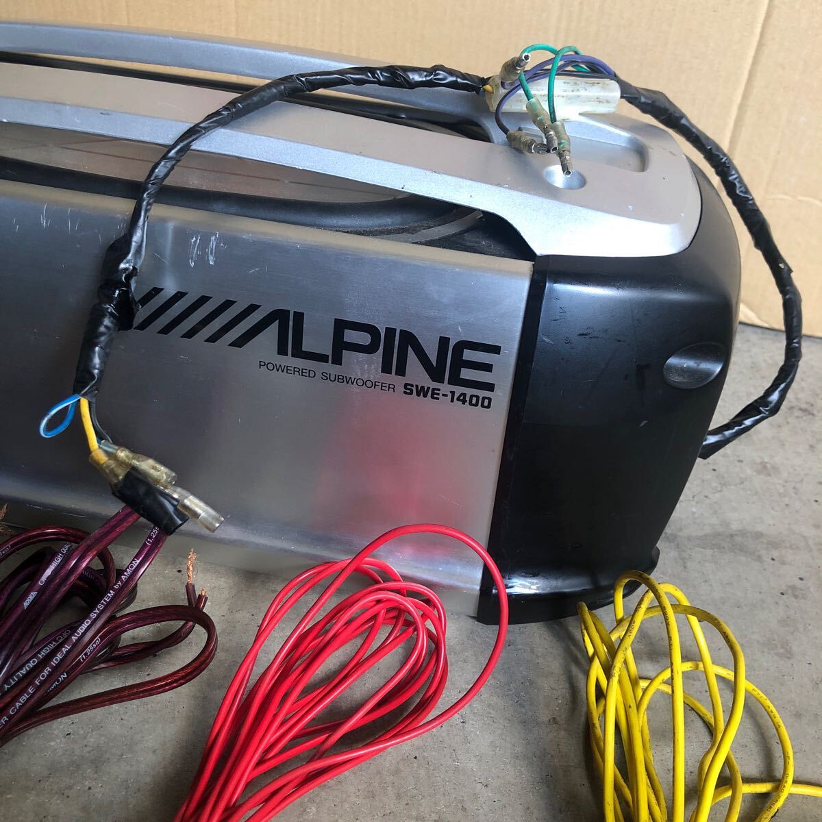 中古実動】ALPINE アルパイン SWE-1400ウーハー サブウーファー