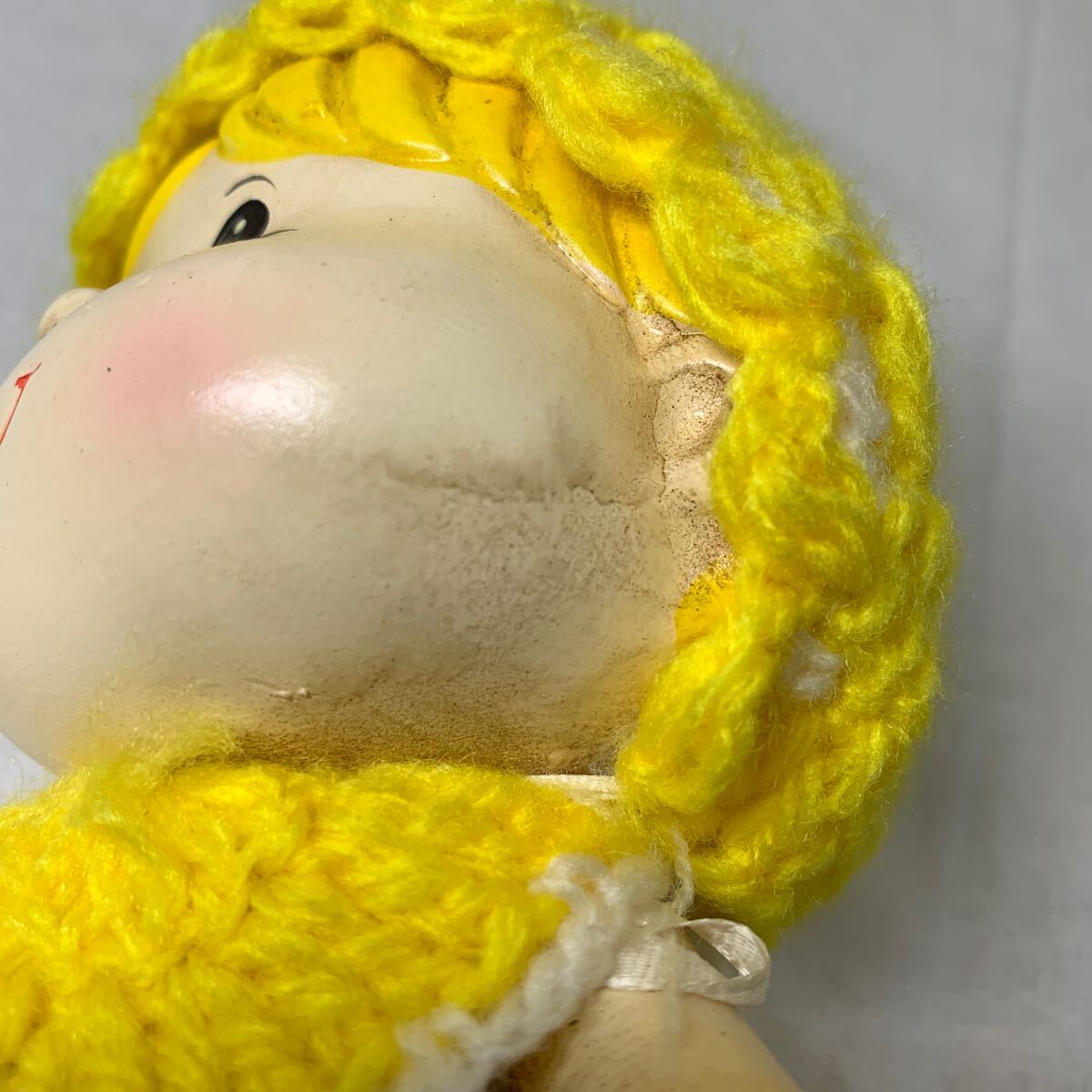 ★大坂/店舗受け取り可★赤ちゃん 貯金箱 昭和レトロ ニットヤーン ヨチヨチ 陶器 アンティーク 約高さ13cm 幅11cm×奧行き10cm 外箱付き★