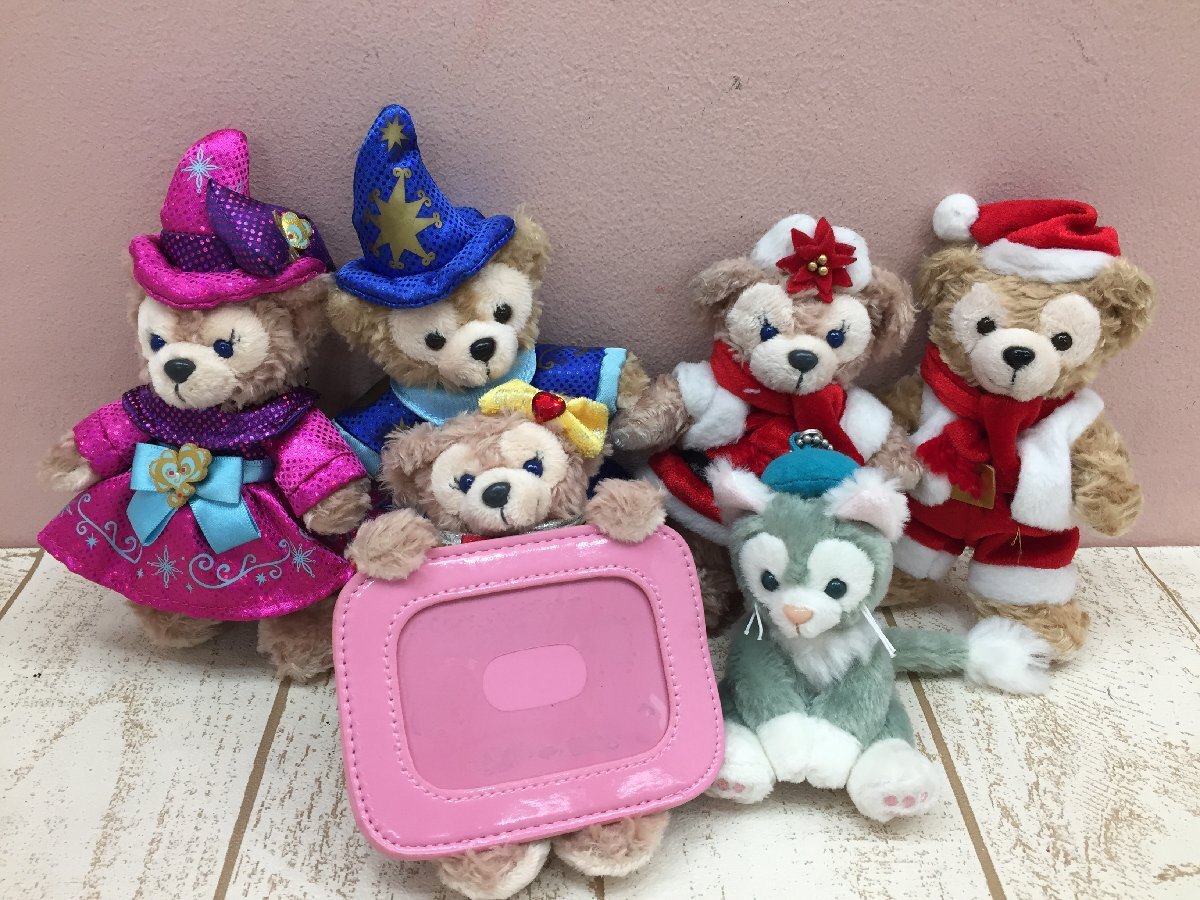 * Disney TDS Duffy Shellie May jelato-ni мягкая игрушка значок ремешок чехол для пропуска 6 пункт 8M36 [60]