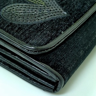 Think Bee! シンクビー 長財布 ハート ブラック レディース Think Bee! シンクビー 長財布 ハート ブラック レディース